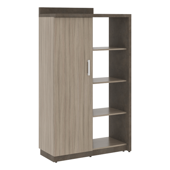 Шкаф СФ-534171 Бетон чикаго тем F187 ST9/Дрифтвуд H3090 ST22 1037х454,5х1770 WOOD&amp;amp;STONE