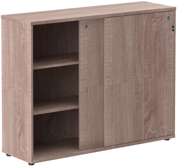 Шкаф средний со слайд дверьми XMC 1443 Дуб Сонома 1406х430х1115 XTEN в Серове 