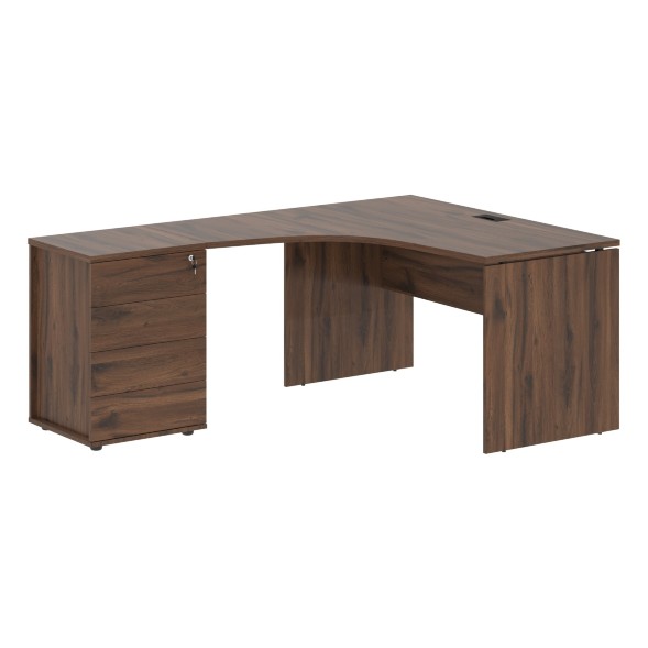 Стол эргономичный с тумбой EDCET 1318(L) 1360х1880х750 EDIS