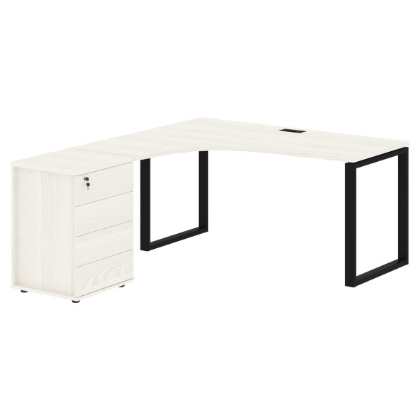 Стол эргономичный с тумбой EQCET 1518(L) 1560х1880х750 EDIS