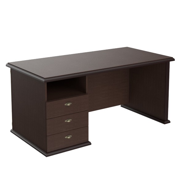 Стол руководителя однотумбовый RDT 168.A(L) 1600х800х750 RAUT в Серове 